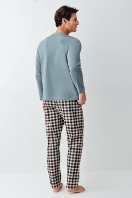 Baba Oğul Yeşil Pijama Takım Kombin, Erkek ve Çocuk Pijamalar Ayrı Ayrı Fiyatlandırılır - 9