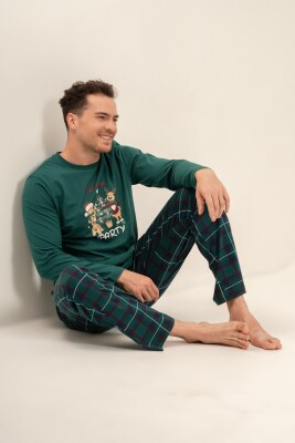 Baba Oğul Yılbaşı Pijama Takım, Yetişkin ve Çocuk Pijamaları Ayrı Fiyatlardadır - 9