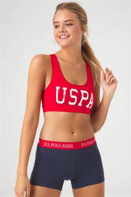 U.S. Polo Assn. Watch - Baskılı Büstiyer Boxer Takım 66264
