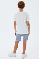 Beyaz Erkek & Çocuk Şort Takımlar Ayrı Ayrı Satılır | %100 Pamuk Baba Oğul Yazlık Takım Kombin - 3