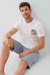 Beyaz Erkek & Çocuk Şort Takımlar Ayrı Ayrı Satılır | %100 Pamuk Baba Oğul Yazlık Takım Kombin - 6