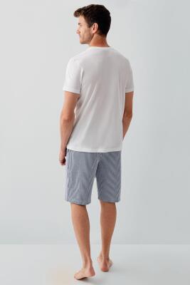 Beyaz Erkek & Çocuk Şort Takımlar Ayrı Ayrı Satılır | %100 Pamuk Baba Oğul Yazlık Takım Kombin - 9