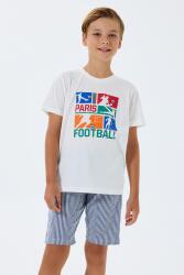 Beyaz Erkek & Çocuk Şort Takımlar Ayrı Ayrı Satılır | %100 Pamuk Baba Oğul Yazlık Takım Kombin (1)