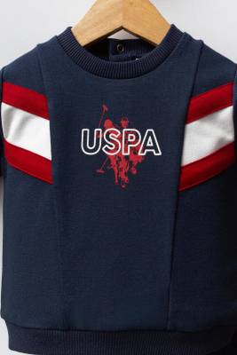 U.S. Polo Assn. - Bisiklet Yaka Erkek Bebek Alt Üst Takım, 2 iplik Dokuma (1)