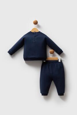 Bisiklet Yaka Erkek Bebek Alt Üst Takım, 2 iplik Dokuma - 4