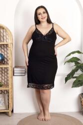 Büyük Beden Kadın Dantel Detaylı Gecelik Sabahlık Takım, Viskon Kumaş - 2