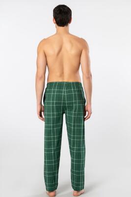 Cacharel Ekoseli Cepli Alt Pijama, %95 pamuk %5 likralı - 2