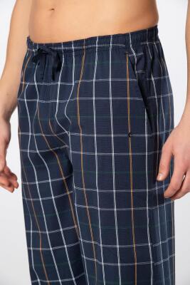 Cacharel Ekoseli Cepli Alt Pijama, %95 pamuk %5 likralı - 11