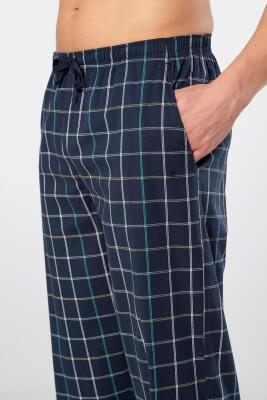 Cacharel Ekoseli Cepli Alt Pijama, %95 pamuk %5 likralı - 19