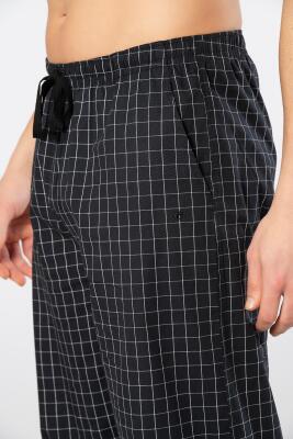 Cacharel Ekoseli Cepli Alt Pijama, %95 pamuk %5 likralı - 27