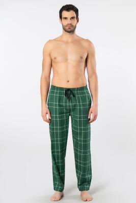 Cacharel Ekoseli Cepli Alt Pijama, %95 pamuk %5 likralı - 32