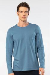 Cacharel Erkek %50 Modal, %50 Pamuk Bisiklet Yaka Uzunkol T-shirt - 19