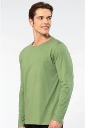Cacharel Erkek %50 Modal, %50 Pamuk Bisiklet Yaka Uzunkol T-shirt - 24