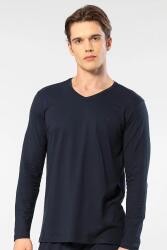 Cacharel Erkek %50 Modal, %50 Pamuk V Yaka Uzunkol T-shirt Lacivert
