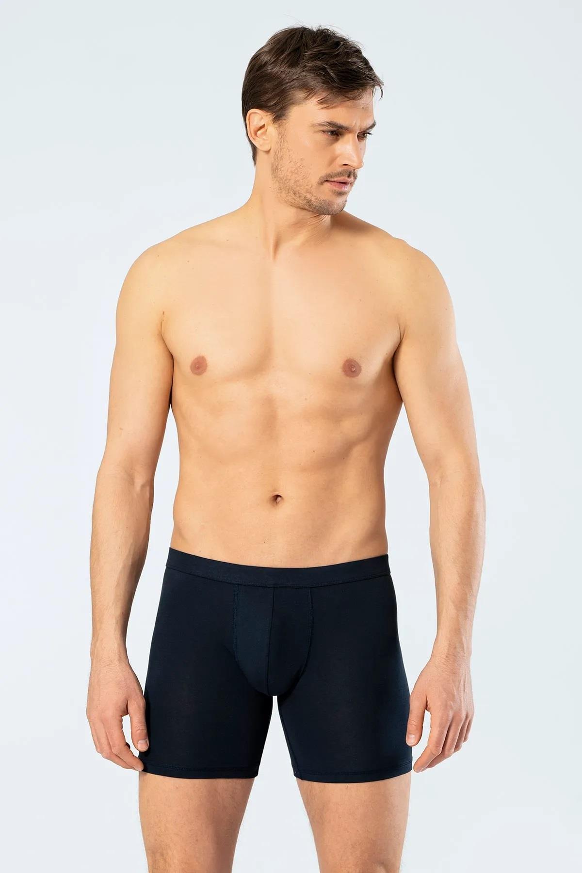 Cacharel Erkek Boxer, Bel Bantlı Uzun Boxer, %95 Pamuk %5 likralı