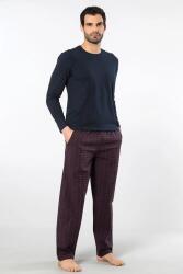 Cacharel Erkek Pijama Takım, Üst Penye Alt Poplin Kumaş, %95 Pamuk, %5 Elastan