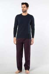 Cacharel Erkek Pijama Takım, Üst Penye Alt Poplin Kumaş, %95 Pamuk, %5 Elastan - 3