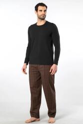 Cacharel Erkek Pijama Takım, Üst Penye Alt Poplin Kumaş, %95 Pamuk, %5 Elastan - 5