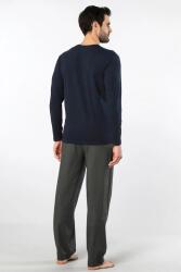Cacharel Erkek Pijama Takım, Üst Penye Alt Poplin Kumaş, %95 Pamuk, %5 Elastan - 14