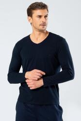 Cacharel Erkek Uzunkol V Yaka T-shirt, %95 Pamuk %5 Elestan - 15