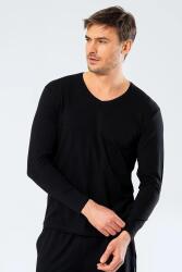 Cacharel Erkek Uzunkol V Yaka T-shirt, %95 Pamuk %5 Elestan - 6