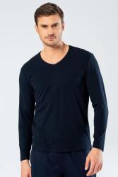 Cacharel Erkek Uzunkol V Yaka T-shirt, %95 Pamuk %5 Elestan - 14