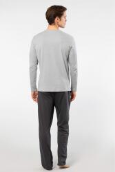 Cacharel Erkek V Yaka Uzunkol Pijama Takım, %50 Modal, %50 Pamuk Alt Pijama ceplidir - 8