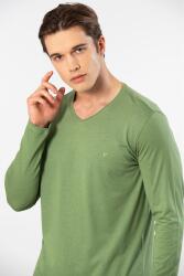 Cacharel Erkek V Yaka Uzunkol Pijama Takım, %50 Modal, %50 Pamuk Alt Pijama ceplidir - 23