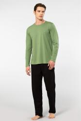 Cacharel Erkek Yuvarlak Yaka Uzunkol Pijama Takım, %50 Modal, %50 Pamuk Alt Pijama ceplidir - 19