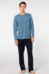 Cacharel Erkek Yuvarlak Yaka Uzunkol Pijama Takım, %50 Modal, %50 Pamuk Alt Pijama ceplidir - 10