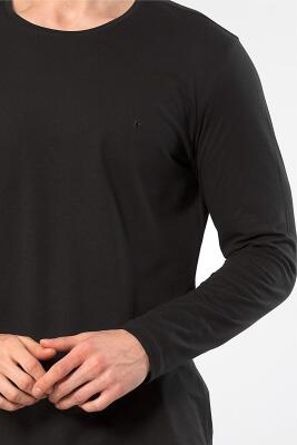 Cacharel Erkek Yuvarlak Yaka Uzunkol Pijama Takım, %50 Modal, %50 Pamuk Alt Pijama ceplidir - 18