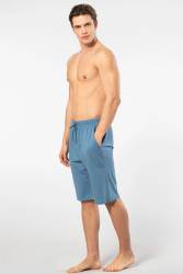 Cacharel Pamuk Modal Tek Alt Cepli Bermuda Şort - Thumbnail