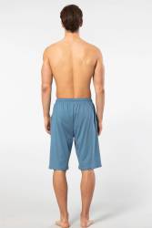 Cacharel Pamuk Modal Tek Alt Cepli Bermuda Şort - Thumbnail