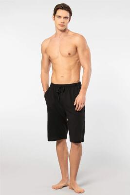 Cacharel Pamuk Modal Tek Alt Cepli Bermuda Şort - 9