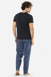 Cacharel V Yaka Kısa Kol T-shirt ve Cepli Ekoseli Alt Pijama Takım - 9