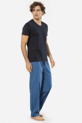 Cacharel V Yaka Kısa Kol T-shirt ve Cepli Ekoseli Alt Pijama Takım - 30