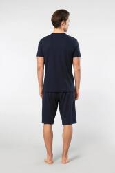 Cacharel V Yaka T-shirt ve Cepli Bermuda Şort Takım, %50 Pamuk %50 Modal - 14