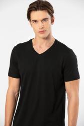 Cacharel V Yaka T-shirt ve Cepli Bermuda Şort Takım, %50 Pamuk %50 Modal - 24