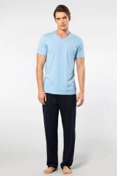 Cacharel V Yaka T-shirt ve Cepli Pijama Takım, %50 Pamuk %50 Modal