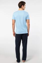 Cacharel V Yaka T-shirt ve Cepli Pijama Takım, %50 Pamuk %50 Modal - 4