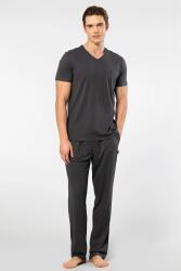 Cacharel V Yaka T-shirt ve Cepli Pijama Takım, %50 Pamuk %50 Modal - 6