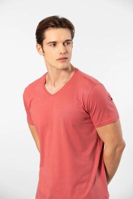Cacharel V Yaka T-shirt ve Cepli Pijama Takım, %50 Pamuk %50 Modal - 24