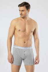 Cacharel Yazılı Düğmeli Erkek Boxer %95 pamuk %5 likralı - Thumbnail