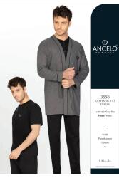 Çeyizlik Erkek Ropdöşambır Set, 5 Parça, Kısakol Pijama Uzunkol Pijama ve Sabahlık