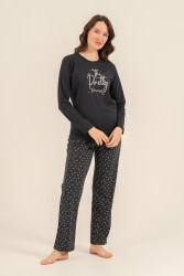 Çiftlere Özel KADIN Pijama Takım, %100 Pamuk - 4