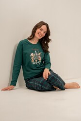 Çiftlere Özel Kadın Pijama Takım, %100 Pamuk (1)