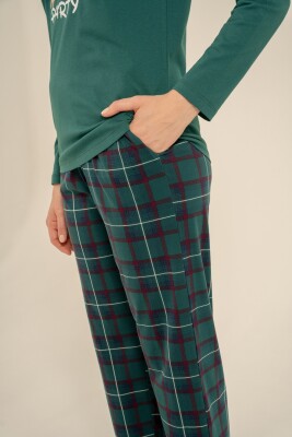 Çiftlere Özel Kadın Pijama Takım, %100 Pamuk - 3