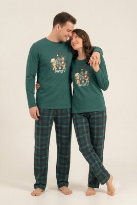 Çiftlere Özel Kadın Pijama Takım, %100 Pamuk - 5