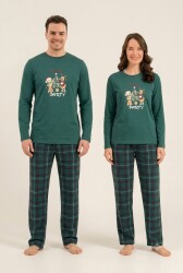 Çiftlere Özel Kadın Pijama Takım, %100 Pamuk - 6