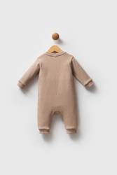 Düğmeli Erkek Bebek Kaşkorse Tulum - Thumbnail